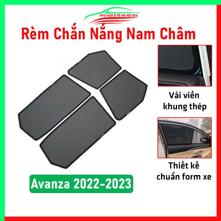 Bộ rèm chắn nắng Avanza 2022-2024 cố định nam châm thuận tiện