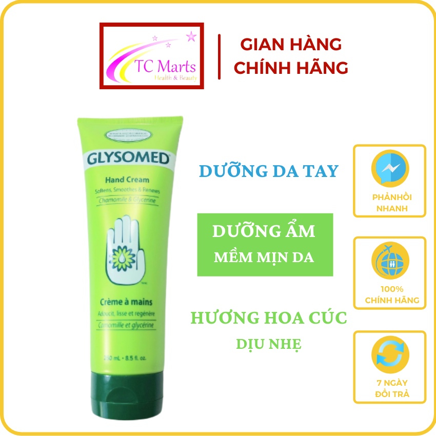 Kem Dưỡng Da Tay Glysomed Hand Cream Hương Hoa Cúc Kem Chăm Sóc Tay Làm Mềm Da Tay Xuất Xứ Mỹ - TCMarts