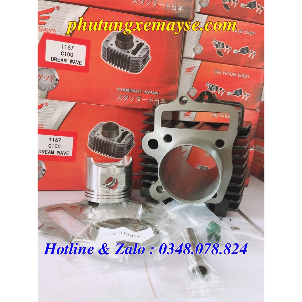 Bộ hơi  C100 cho xe Wave,Dream