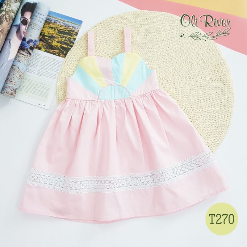 Đầm OLI RIVE Bảy sắc cầu vồng