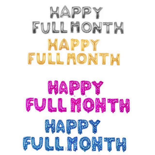 BỘ BÓNG CHỮ HAPPY FULLMONTH