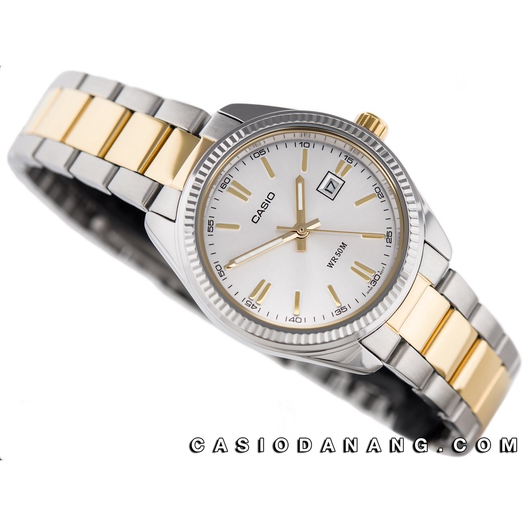 Đồng hồ nữ dây kim loại Casio chính hãng Anh Khuê LTP-1302SG-7AVDF (30mm)