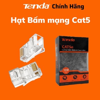 Hộp 100 Hạt Mạng Cat5e Tenda TEH5E010-Hàng Chính Hãng