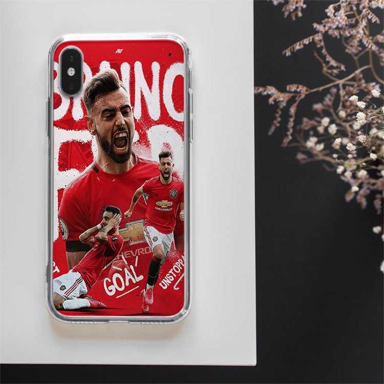 Ốp lưng thần tượng Bruno Fernandes CLB Manchester United cho Iphone 5 6 7 8 Plus 11 12 Pro Max X Xr FOO20210183