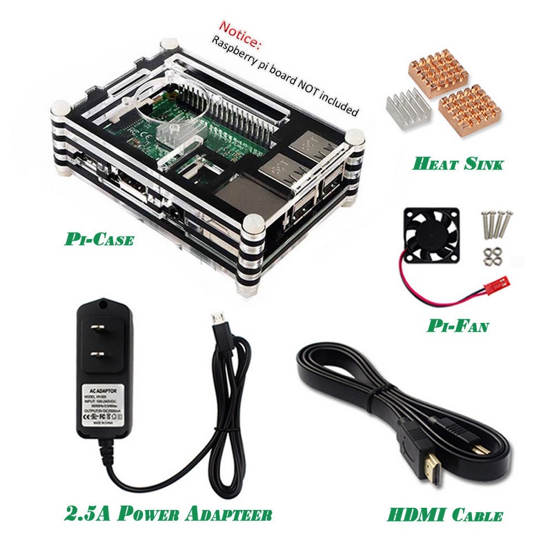 Mới Bộ Nguồn 5v 2.5a Cho Raspberry Pi 2 / 3