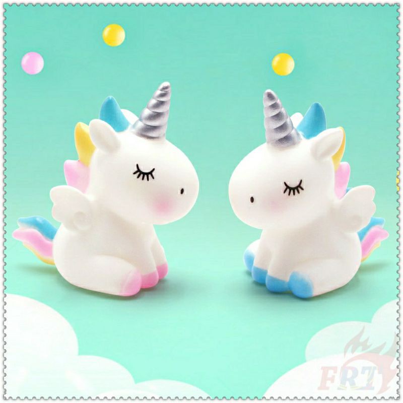 Ngựa 1 sừng trang trí bánh kem, ngựa uni, kỳ lân unicorn