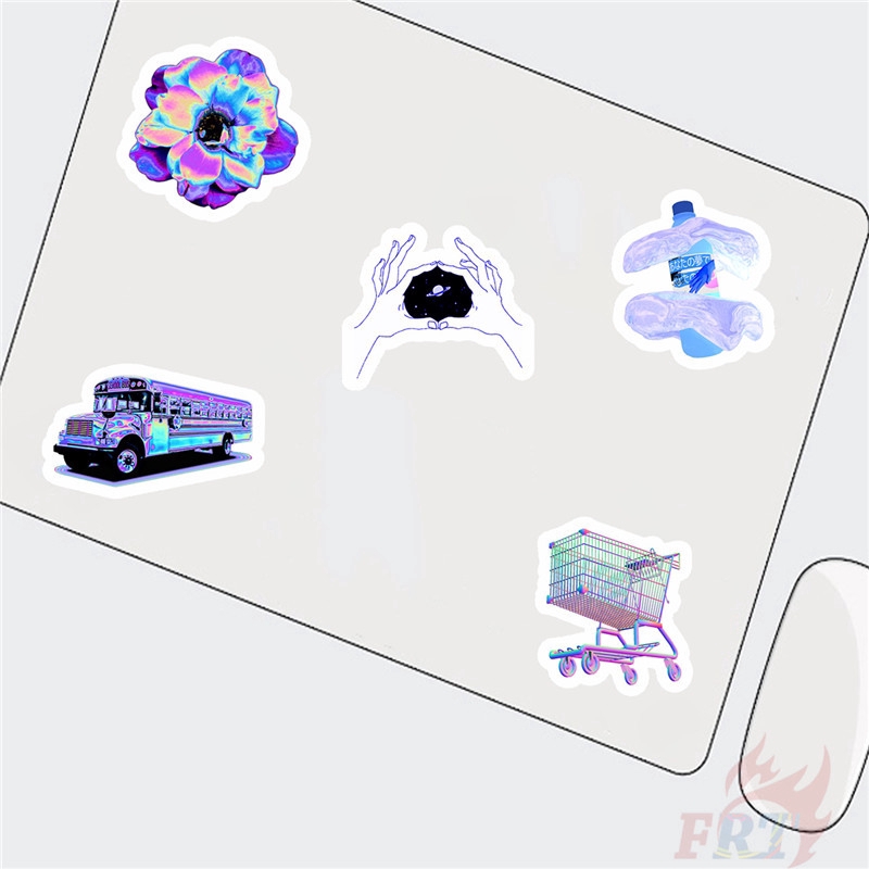 ❉ Abstractionism -  Vaporwave Steam Punk Series 01 Stickers ❉ 50Pcs/Set Fashion DIY Decals Doodle Stickers
