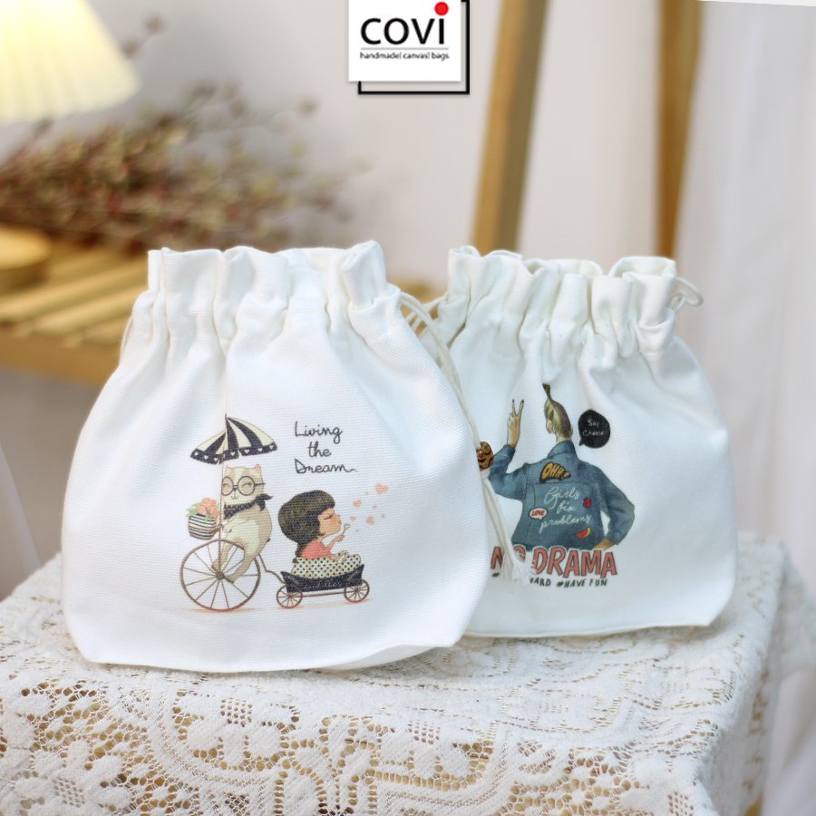 Túi Rút Đựng Đồ Cá Nhân Thời Trang Thương Hiệu Covi T61