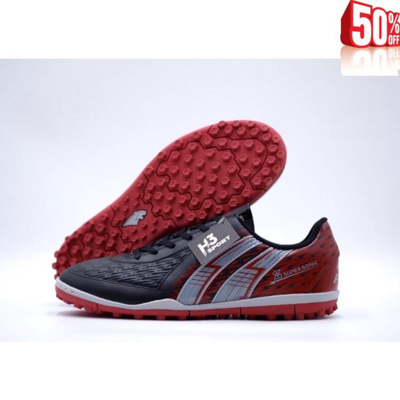 GIÀY BÓNG ĐÁ PAN SUPER SONIC S MÀU ĐEN ĐỎ ĐẾ TF !,