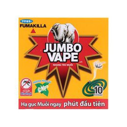 10 Khoanh Tặng 2 khoanh nhang trừ muỗi jumbo vape ít khói