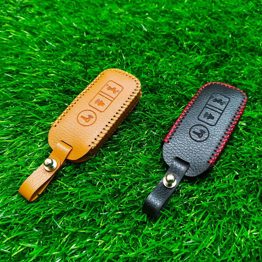 Bao da 3 nút chìa khóa smartkey xe máy Honda (SH - SH Mode - PCX)