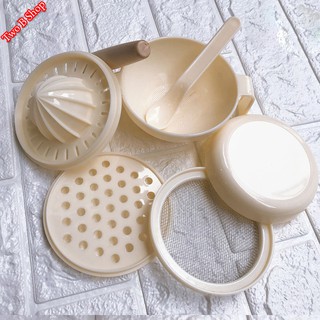 Bộ chế biến ăn dặm kiểu nhật 7 dụng cụ cho bé