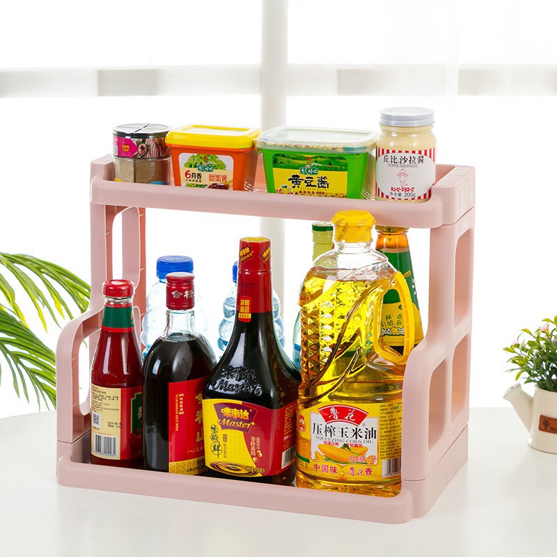 Kệ đựng gia vị 2 tầng nhựa Việt Nhật Plastic hình chữ H đa năng
