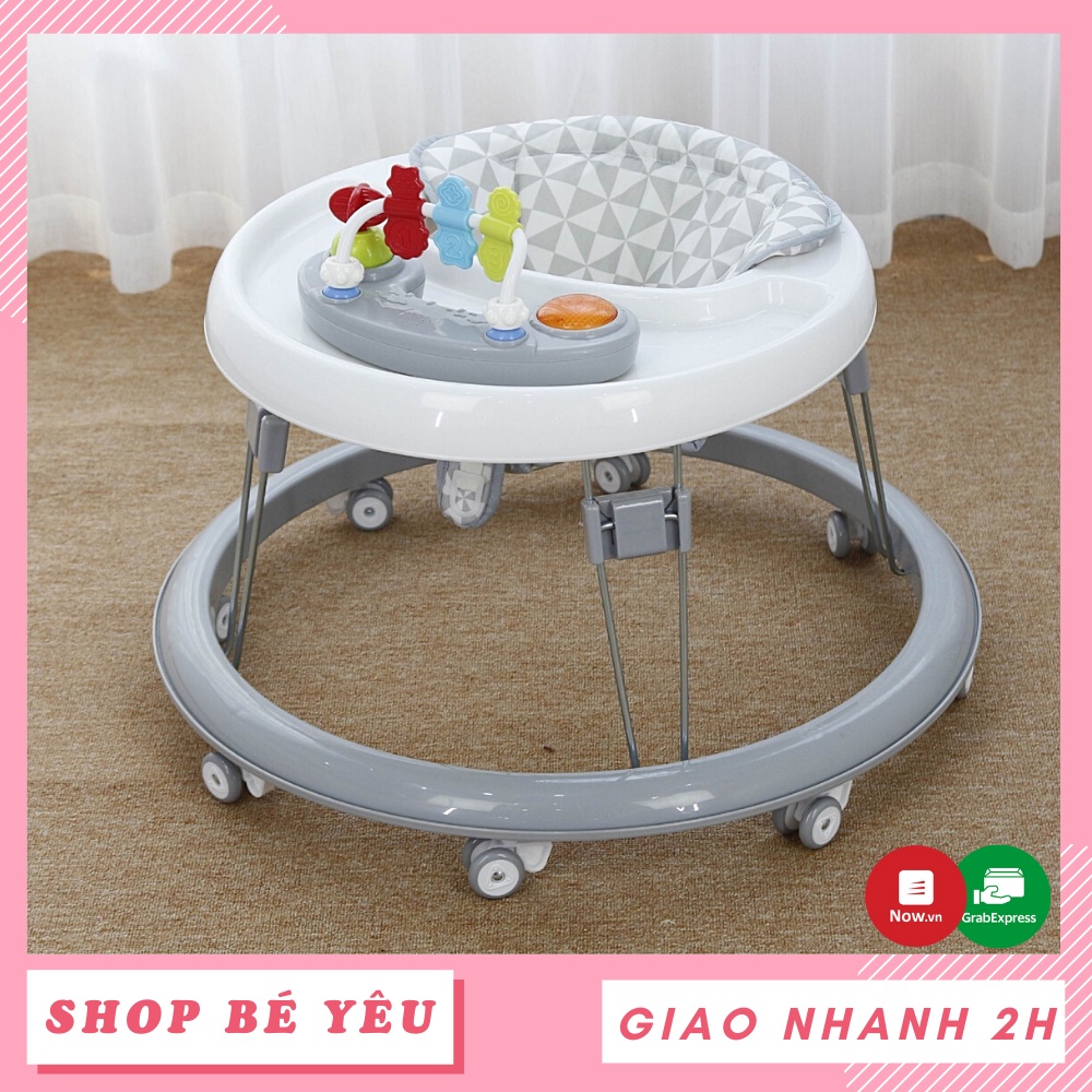 Xe tập đi cho bé 𝑭𝒓𝒆𝒆𝒔𝒉𝒊𝒑  Xe tập đi có đồ chơi Mastela W2002 màu xám
