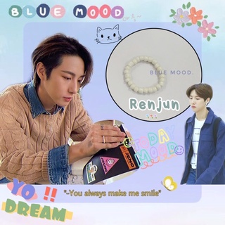 Nhẫn handmade hạt cườm trắng Inspired Renjun NCT