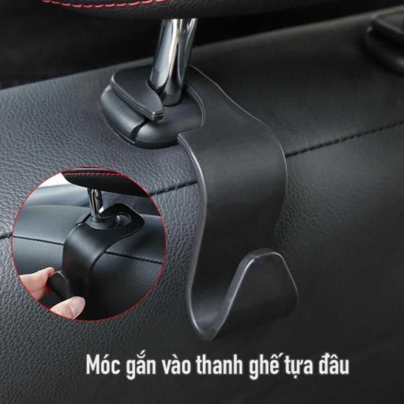 Móc treo đồ dùng đa năng gắn ghế xe ô tô tiện dụng chịu tải đến 5kg