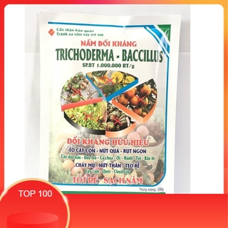 Phân hữu cơ vi sinh Trichoderma Bacilius gói 100g. Chuyên xử lý phế thải, chất hữu cơ và nấm đối kháng...