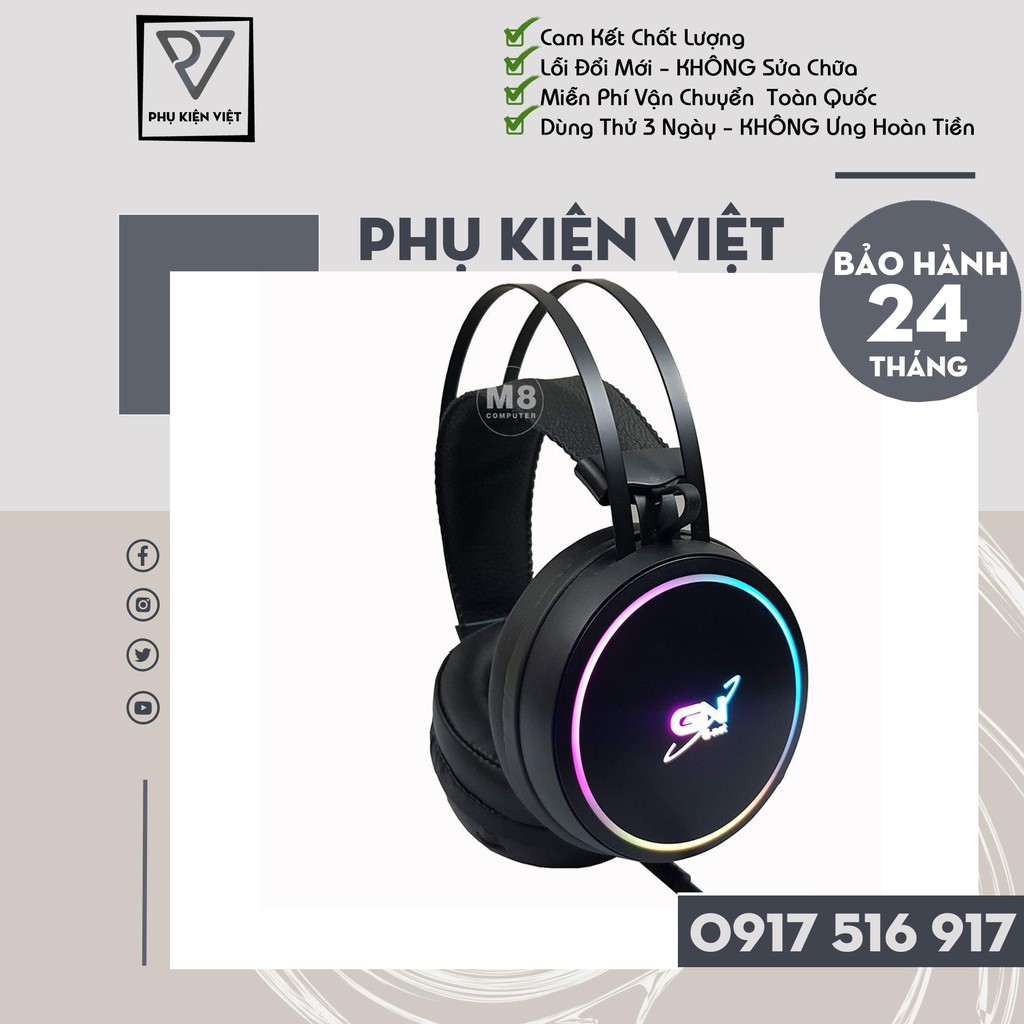 [Hàng Chính Hãng] Tai nghe gaming G-Net GH9 Plus 7.1 Có rung,Tai nghe game G-Net GH9 Plus - Bảo hành 24 tháng | WebRaoVat - webraovat.net.vn