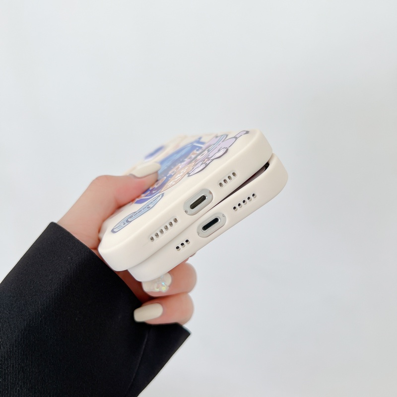 Ốp Điện Thoại Ba Chiều Họa Tiết Trà Sữa Cho 12 13 11 PRO MAX XR 11 12 PRO X XS MAX