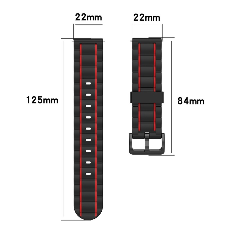 Dây Đồng Hồ Thông Minh Samsung Active 2 40 44mm Gear 2 Neo Strap 20 22mm Bằng Silicon