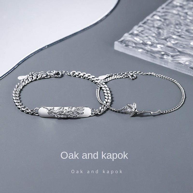 Cặp Vòng Tay Oak Và Kapok Cá Tính Làm Quà Tặng Kỷ Niệm Cho Cặp Đô