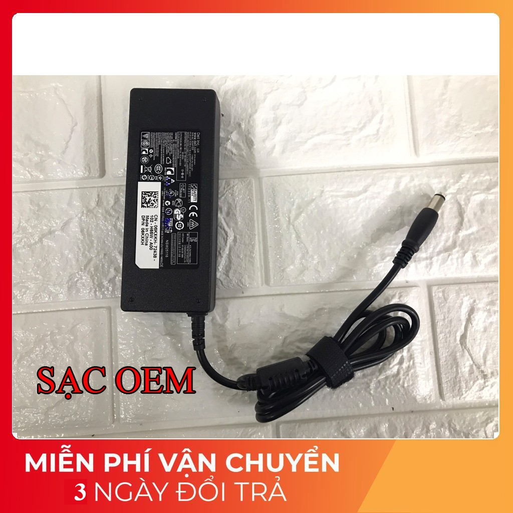 Sạc Laptop Dell 19.5V 4.62A (90w) Chân Kim To Chính Hãng E6420 E6520 3442 3443 3543