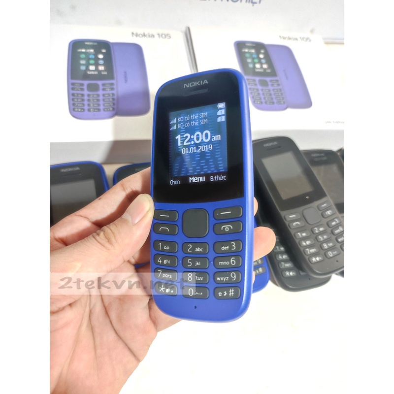 Điện thoại Nokia 105  giá rẻ 2 sim BH 12 Tháng