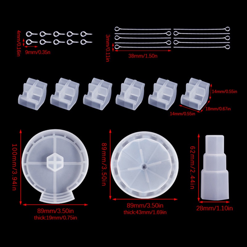 Bộ Khuôn Silicone Làm Ghế Xoay Hình Vòng Quay Ngựa Gỗ DIY