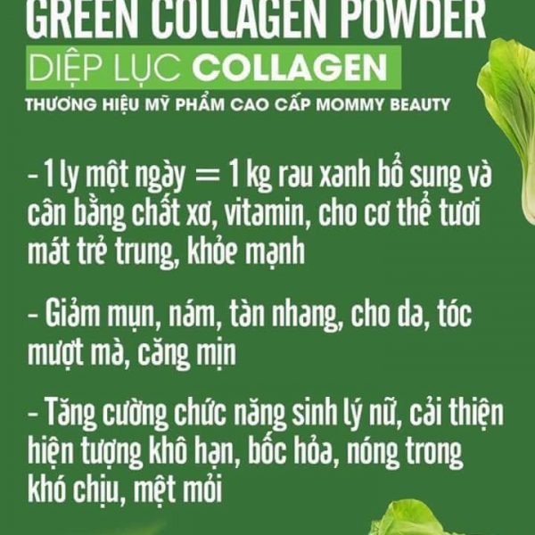 [ CHÍNH HÃNG ] Diệp Lục Collagen - Collagen Green Săn Chắc Da, Chống Lão Hóa, Cân Bằng Nội Tiết