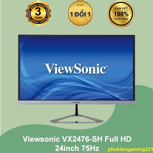 [RẺ VÔ ĐỊCH]Màn Hình Viewsonic VX2476-SH Full HD 24inch 75Hz - Hàng Chính Hãng-KHU VỰC HỒ CHÍ MÌNH