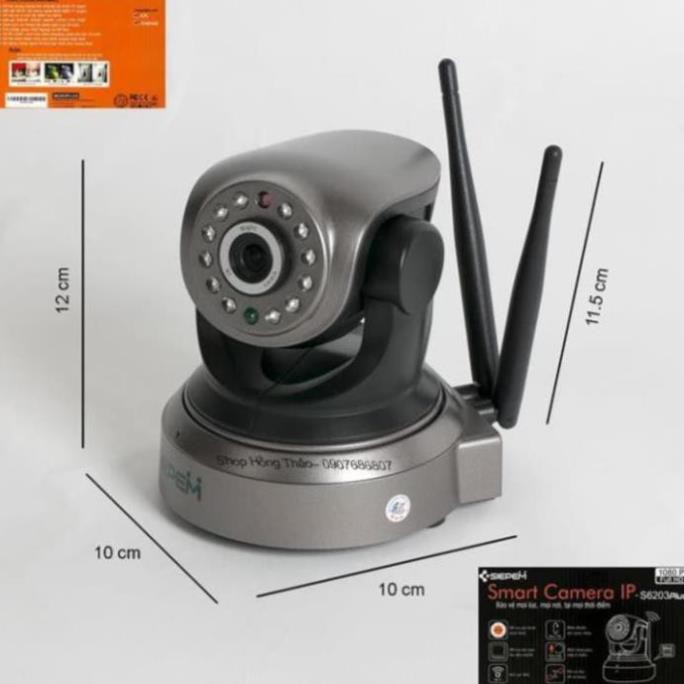 Camera IP Wifi SIEPEM S7001 Plus hỗ trợ FullHD 1080P - độ phân giải 2.0MP (Vàng đồng)