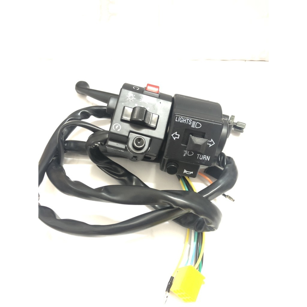 Bộ cùm công tắc liên tay côn SU GN125 dùng  độ cho xe cafe racer, tracker bobber