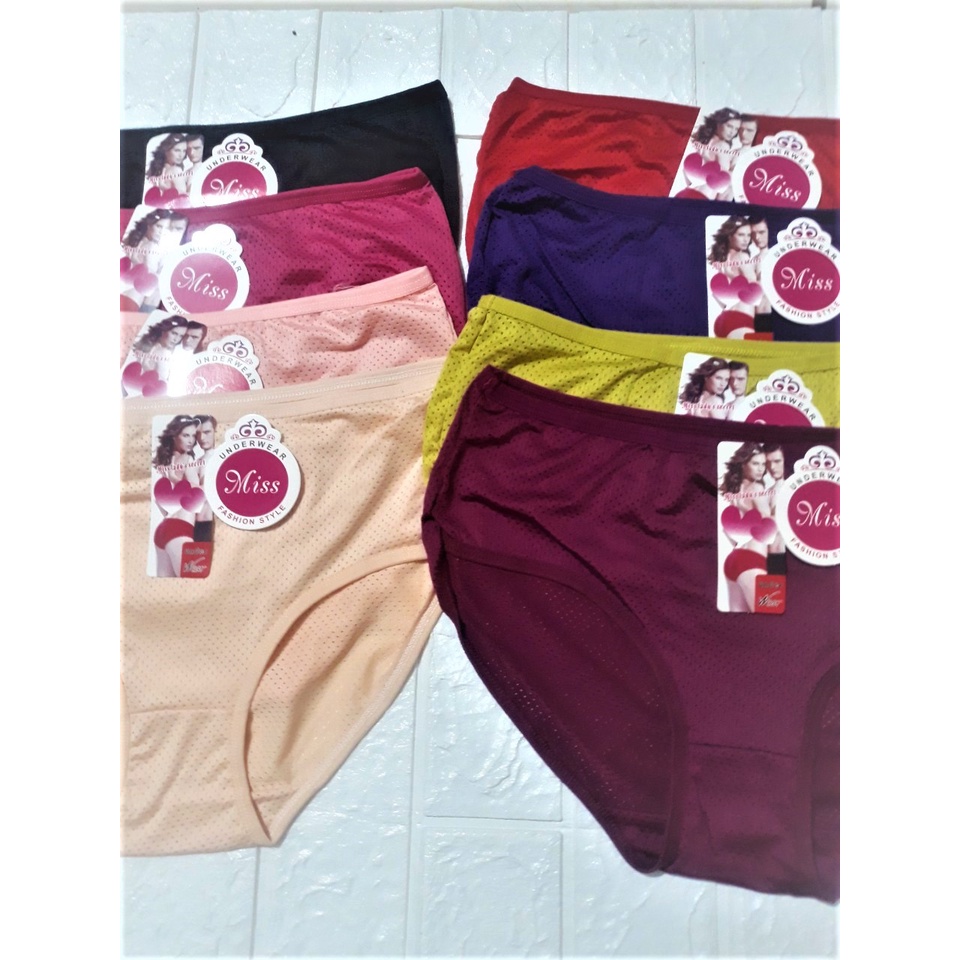 Quần lót nữ thông hơi cạp cao giá rẻ 50kg-60kg Q621; bikini