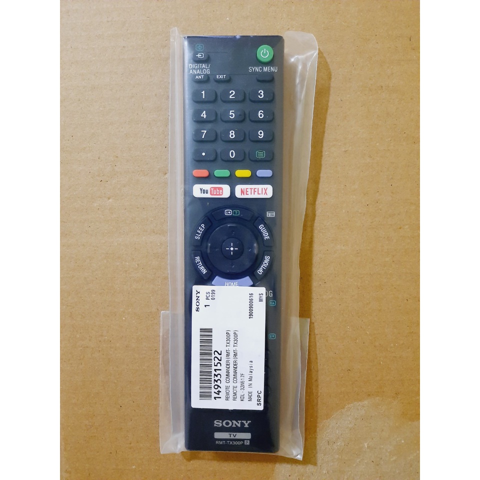 Remote Điều khiển Tivi Sony RMT-TX300P- Hàng loại 1 chất lượng cao Made in malaysia &amp; Tặng kèm pin