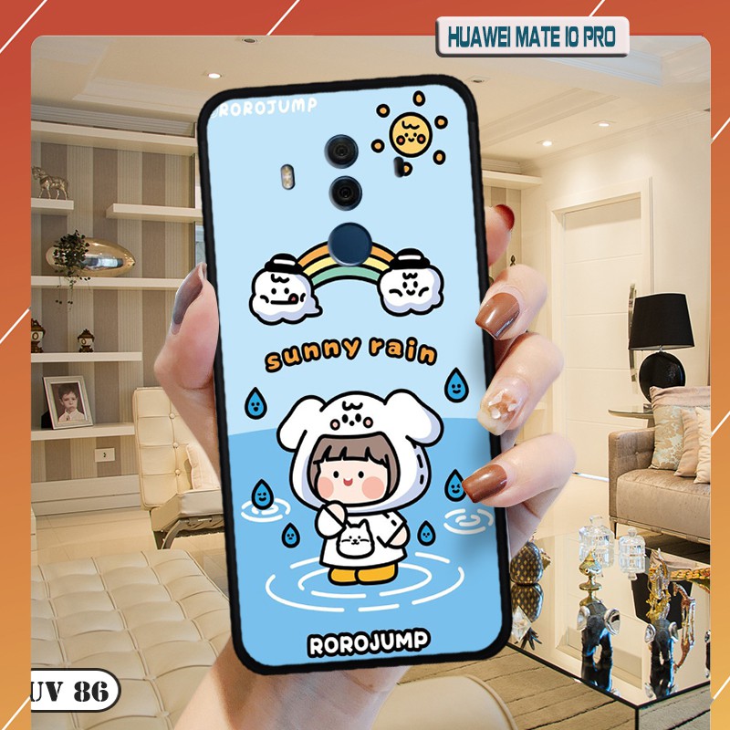 Ốp Huawei Mate 10 Pro - lưng nhám viền dẻo ngộ nghĩnh