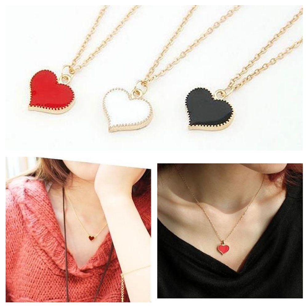 Vòng Cổ Choker Bằng Hợp Kim Mặt Hình Trái Tim Thời Trang Cho Nữ