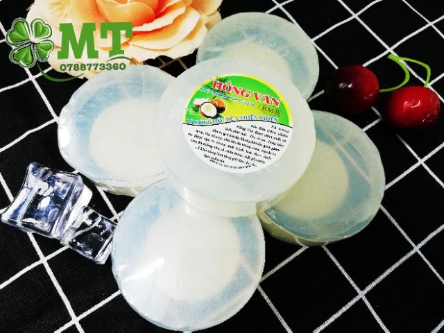 Xà bông dừa Hồng Vân set 4 cục