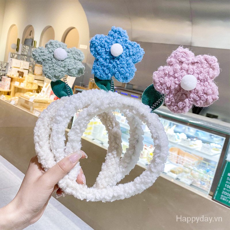 Cài tóc phối hoa tùy chọn màu thời trang xinh xắn cho nữ