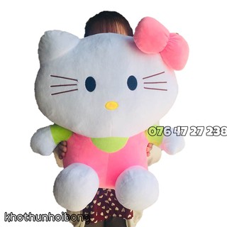 (TẶNG KITTY NHỎ) GẤU BÔNG MÈO KITTY SIZE LỚN 50CM