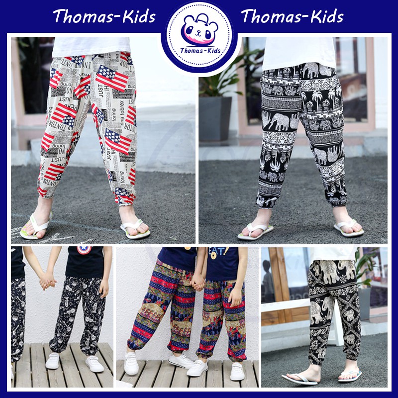 Quần Cotton chống muỗi thoáng khí cho bé 3-16 tuổi