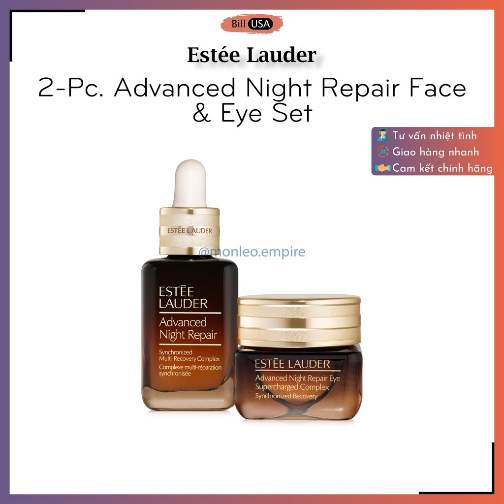 Set 2 món chăm sóc phục hồi da ban đêm chuyên sâu Estee Lauder 2-Pc. Advanced Night Repair Face & Eye Set