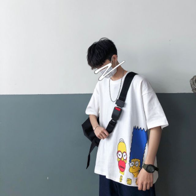 Áo thun unisex bigsize gia đình simpson