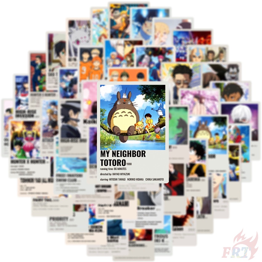 50Pcs/Set ❉ Shōnen Manga Series 02 Mixed Magazine Mini Poster Stickers ❉ Classical Anime Cartoon DIY Fashion Mixed Waterproof Doodle Decals Stickers