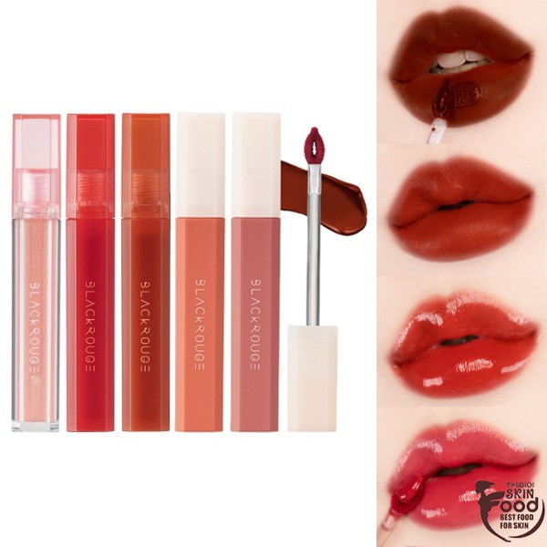 [New 2021] Son kem lì mịn mượt, nhẹ môi Hàn Quốc Black Rouge Half N Half Water Velvet