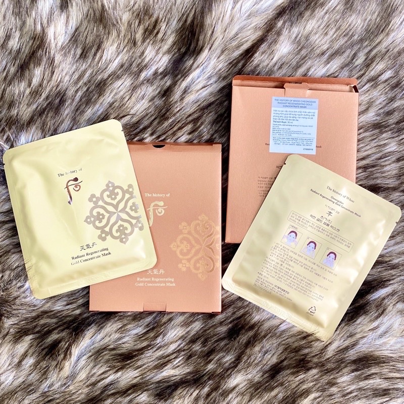 Mặt nạ tái sinh da cao cấp Whoo Gold Concentrate Mask