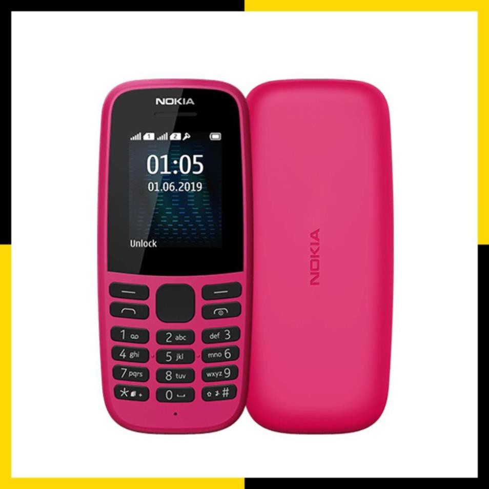 Điện thoại Nokia 105 1 SIM (2019) - Hàng Chính Hãng - Nguyên Seal [ HÀNG TỒN KHO ]