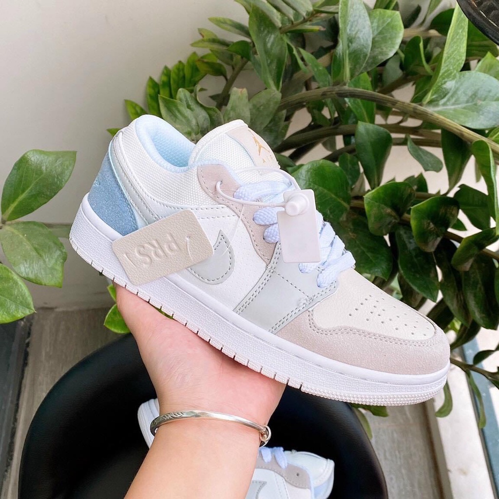 Giày sneaker jordan đỏ 1 cổ thấp các màu Hot trend nam nữ, Giày JD1 đen trắng xanh than cam dùng đi học,,chạy bộ
