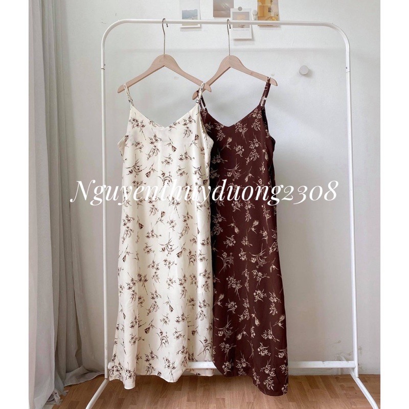 [Ảnh thật/Sẵn]Váy hoa voan lụa 2 dây Hàn quốc siêu xinh/Đầm hoa 2 dây ulzzang | BigBuy360 - bigbuy360.vn