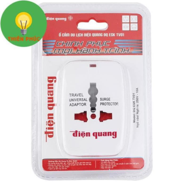 Ổ cắm điện du lịch đa năng Điện quang TV01 - Chính hãng