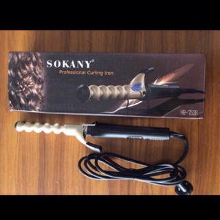 Máy uốn tóc xoắn tóc sokany professional curling iron hb-753-r